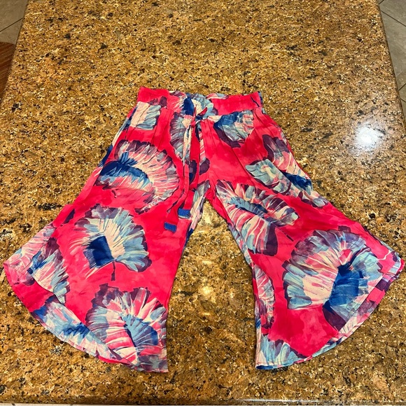 NWT Anthropologie Lilka Josie floral rayon pants size medium - Picture 4 of 8
